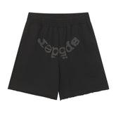 Letter Pattern Shorts #S232 Black