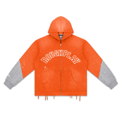 Embroidered Zipper Hoodie #R6097
