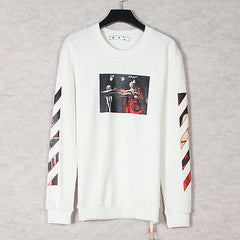 Caravaggio Oil Painting Print Round Neck Pullover Sweatshirts