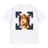 Holy dove pattern T-shirt