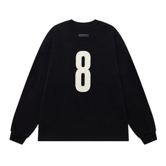 Print Letter Long-Sleeve T-Shirt #1930