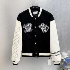 Letter Embroidered Jacket #S71