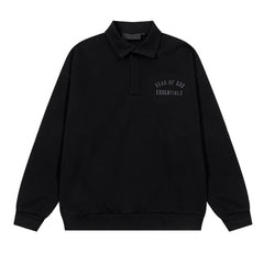25FW Lapel Pullover Sweatshirt