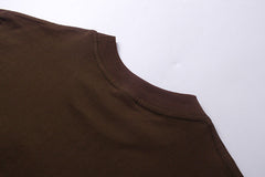 Number T-Shirt Brown