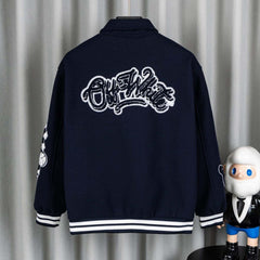 Letter Embroidered Jacket #DW2