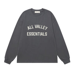 Print Letter Long-Sleeve T-Shirt #1930