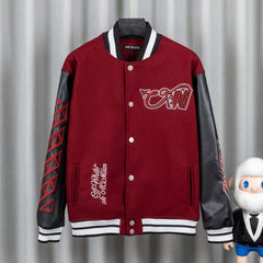Letter Embroidered Jacket #DW1