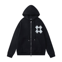 Pattern Letter Hoodie #7226