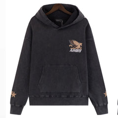 Eagle Graphic-Print Cotton-Jersey Hoodies
