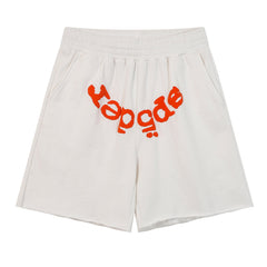 Letter Pattern Shorts #S232 Black