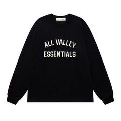 Print Letter Long-Sleeve T-Shirt #1930