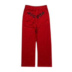 Letter Pattern Rhinestones Pants #S558