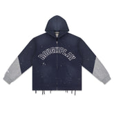 Embroidered Zipper Hoodie #R6097