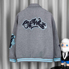 Letter Embroidered Jacket #DW2