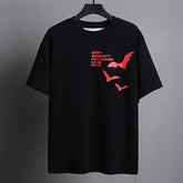Flying bird letter pattern T-Shirt