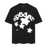 Letter Star T-shirt #S T021 Black