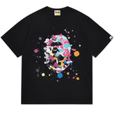 Splash Print Short-Sleeved Tee