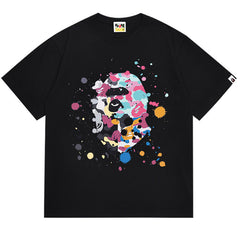 Splash Print Short-Sleeved Tee