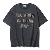 Washed Letter T-shirt