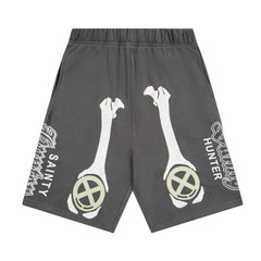 Bone Pattern Shorts #SM85