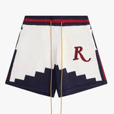 Saint Croix Straight-Leg Logo-Appliquéd Intarsia Cotton Drawstring Shorts