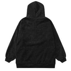 MODP TIFO Embroidered Letter Cardigan Hoodie