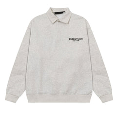 25FW Lapel Pullover Sweatshirt