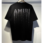Letter Rhinestone T-shirt #765