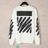 Wavy Arrows Pattern Crewneck Sweatshirts