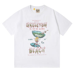 Skull Pattern Casual T-shirt #G568