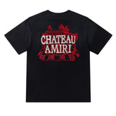 Letter Pattern Embroidered T-shirt