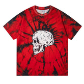 Red Skull Print T-shirt #G532