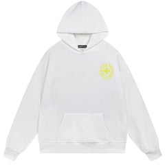 Letter Cross Pattern Hoodie #B101