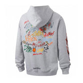 CH Letter Cross Pattern Hoodie #L3110