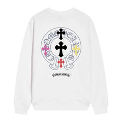 Letter Cross Pattern Sweatshirt #D40