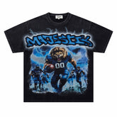 Lion Baseball Player Rhinestone Tee