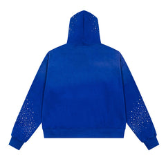 Rhinestone Letter Pattern Hoodie #VA02