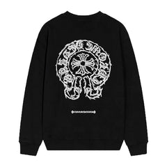Letter Cross Pattern Sweatshirt #D12