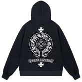 Letter Cross Pattern Hoodie #W12