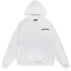 Letter Cross Pattern Hoodie #B89
