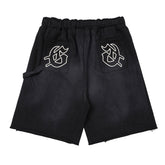 Embroidered Washed Short #G001