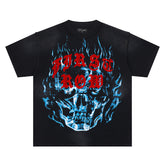 Blue Flame Skull Tee