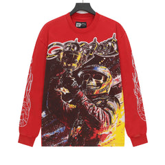 Skeleton Racer Trophy Long Sleeve T-Shirt