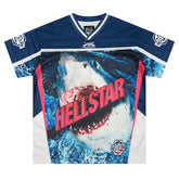 Shark Print Mesh Jersey