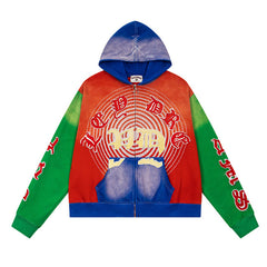 Letter Pattern Hoodie #VA07
