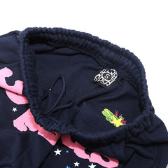 Red Foam Printing Pant-Navy #8151