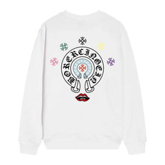 Letter Cross Pattern Sweatshirt #D16