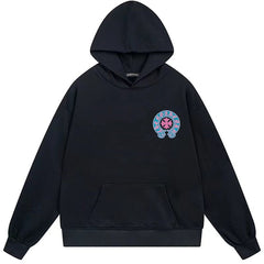 Letter Cross Pattern Hoodie #W25