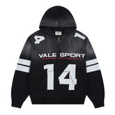 Letter Pattern Hoodie #V155
