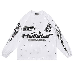 Racer Vintage Black Long Sleeve Tee